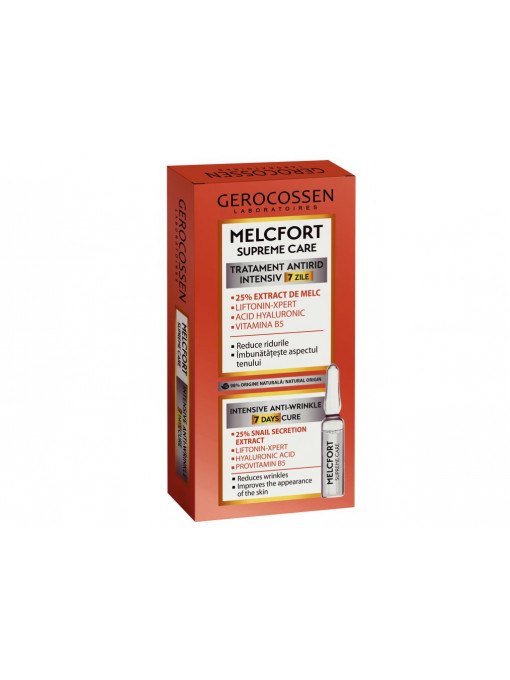 Ten, gerocossen | Fiole tratament antirid intensiv melcfort supreme care gerocossen 7 fiole x 2ml | 1001cosmetice.ro