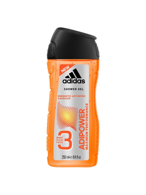 [Gel de dus 3 in 1 corp, par, fata adipower, adidas, 250 ml - 1001cosmetice.ro] [1]