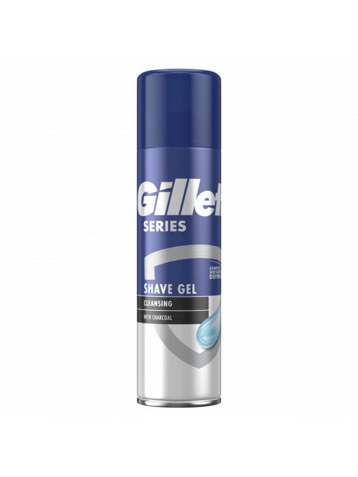Gel de ras cu charcoal, Gillette Series Cleansing, 200 ml