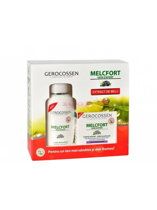 Gerocossen melcfort skin expert crema antirid riduri profunde + lapte demachiant 130 ml set 1 - 1001cosmetice.ro