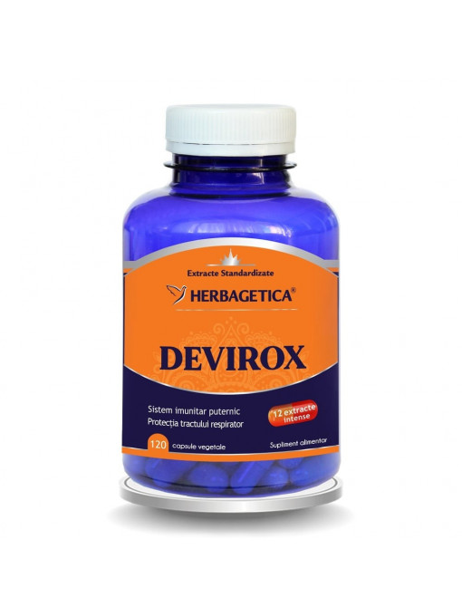 Herbagetica suplimente alimentare devirox 120 de capsule 1 - 1001cosmetice.ro