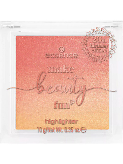 Highlighter (iluminator) | Iluminator colectia make beauty fun essence | 1001cosmetice.ro
