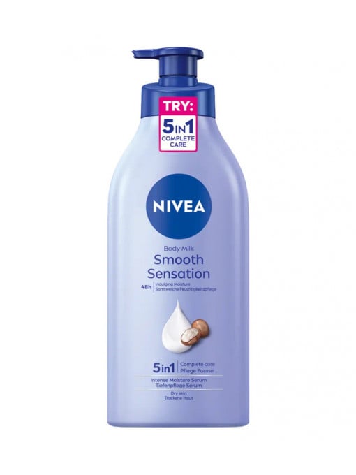 Crema corp, nivea | Lapte de corp smooth sensation, 5 in 1, nivea, 625 ml | 1001cosmetice.ro