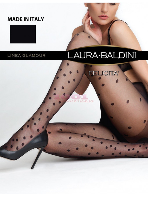 Laura baldini colectia glamour felicita 20 den culoare negru 1 - 1001cosmetice.ro