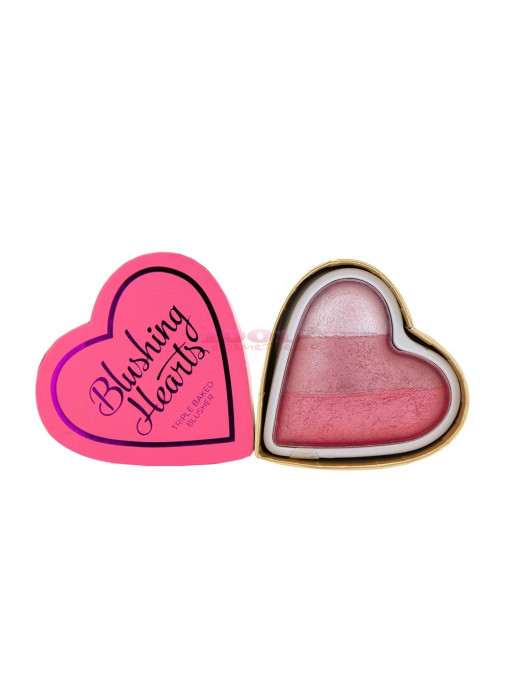 Makeup revolution london hearts blusher bursting with love 1 - 1001cosmetice.ro