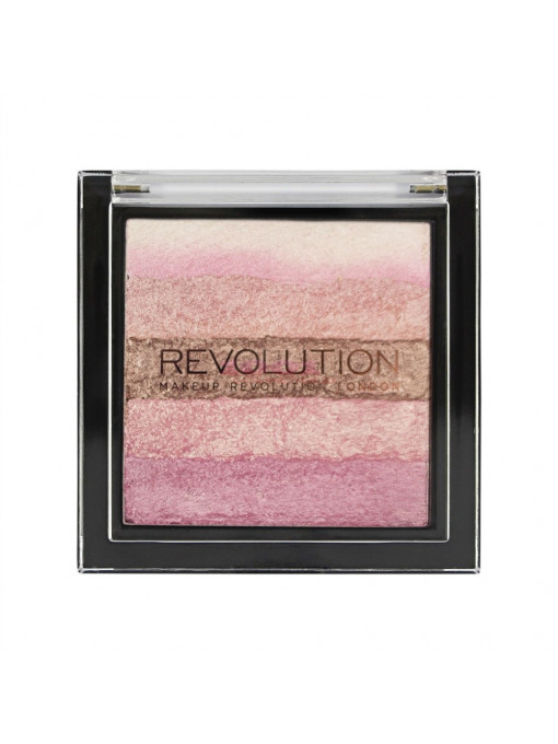 Makeup revolution london vivid shimmer brick pink kiss 1 - 1001cosmetice.ro