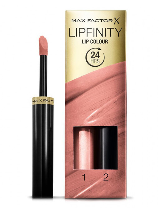 Make-up, max factor | Max factor lipfinity lip colour ruj de buze rezistent 24h iced 160 | 1001cosmetice.ro