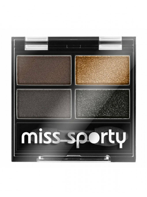 Fard de pleoape, miss sporty | Miss sporty studio colour quattro fard de pleoape smokey 414 | 1001cosmetice.ro