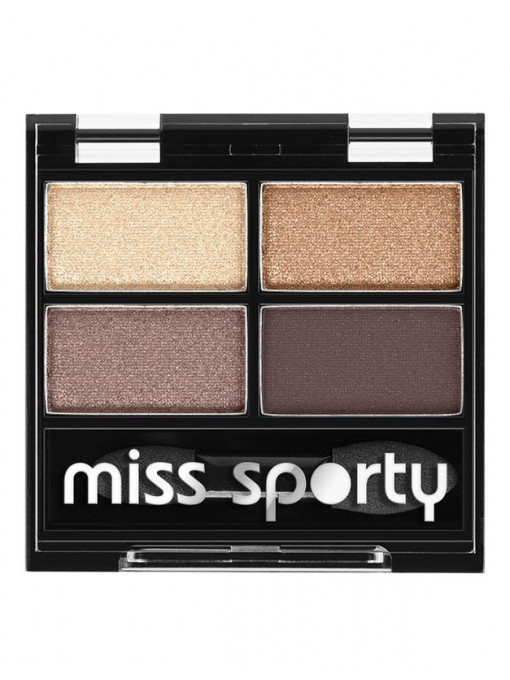 Fard de pleoape, miss sporty | Miss sporty studio colour quattro fard de pleoape smoky brown eyes 403 | 1001cosmetice.ro
