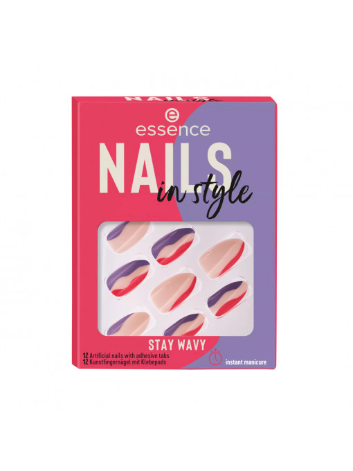 Unghii false | Nails in style, unghii false stay wavy 13, essence | 1001cosmetice.ro