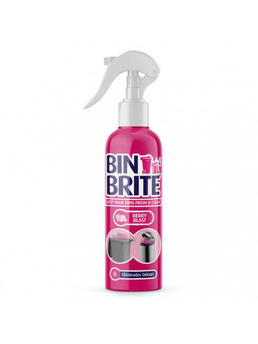 Bin brite | Neutralizator de miros pentru cosul de gunoi, spray, berry blast, bin brite, 400 ml | 1001cosmetice.ro