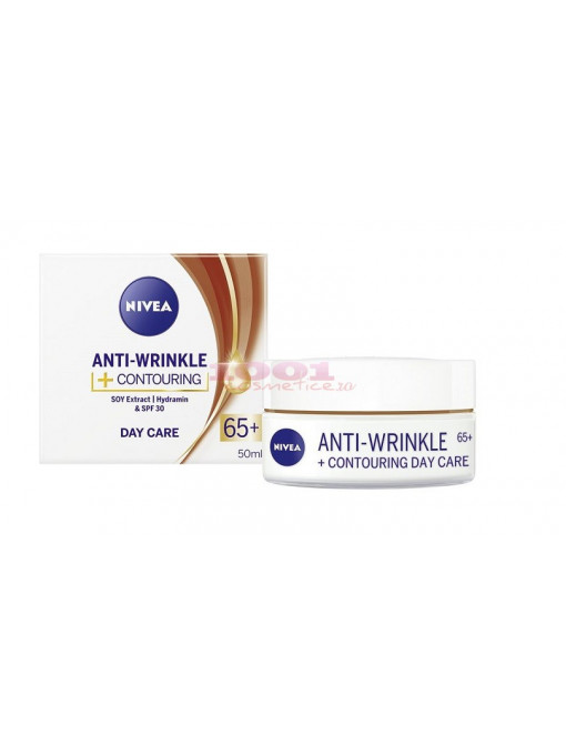 Ten, nivea | Nivea anti-wrinkle + contouring crema anti rid de zi 65+ | 1001cosmetice.ro