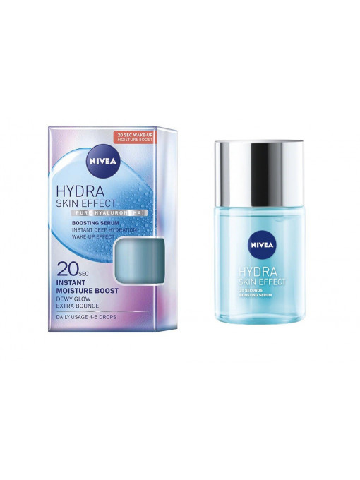 Seruri &amp; fiole, nivea | Nivea hydra skin effect ser cu acid hialuronic pentru fata | 1001cosmetice.ro