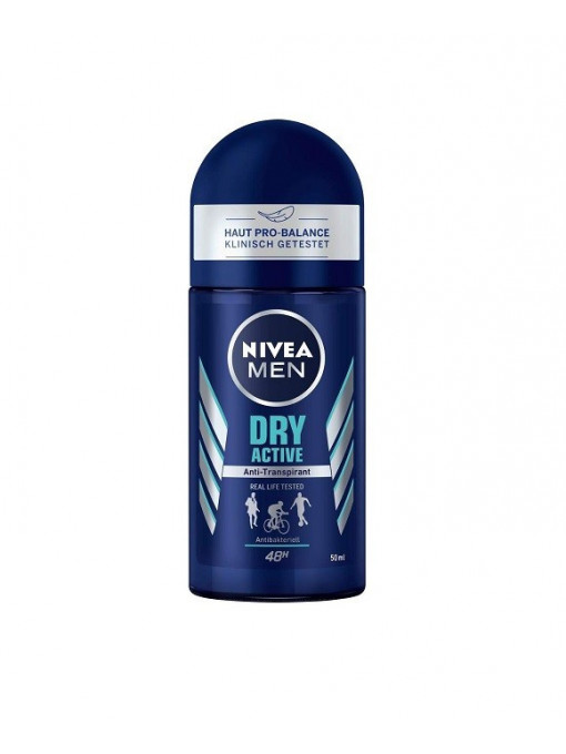 Spray &amp; stick barbati, nivea | Nivea men dry active 48h protection roll on | 1001cosmetice.ro
