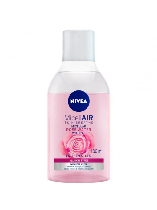 Ten | Nivea micellair rose water apa micelara cu ulei si apa de trandafiri pentru toate tipurile de ten | 1001cosmetice.ro