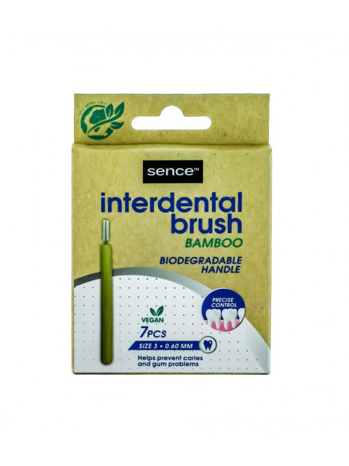 Igiena orala, sence | Periute interdentare ecologice size 3, 0.60mm sence | 1001cosmetice.ro