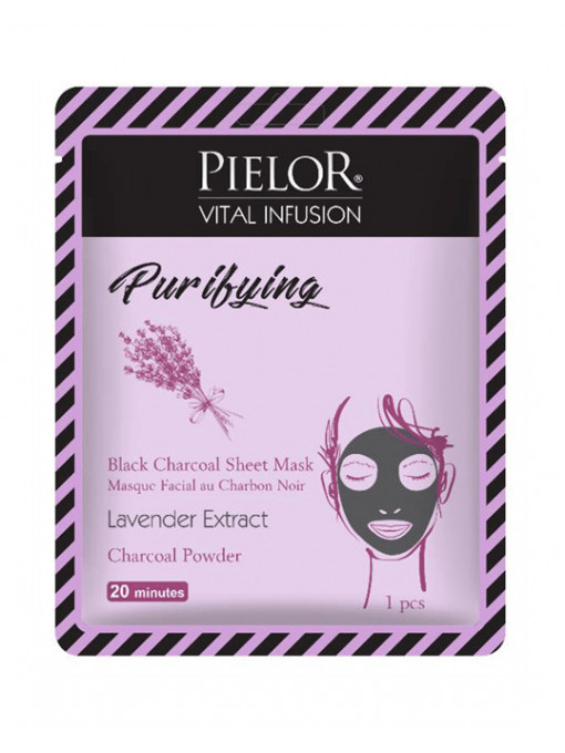 Gel &amp; masca de curatare, pielor | Pielor vital infusion purifying masca de fata textila purificatoare cu lavanda | 1001cosmetice.ro