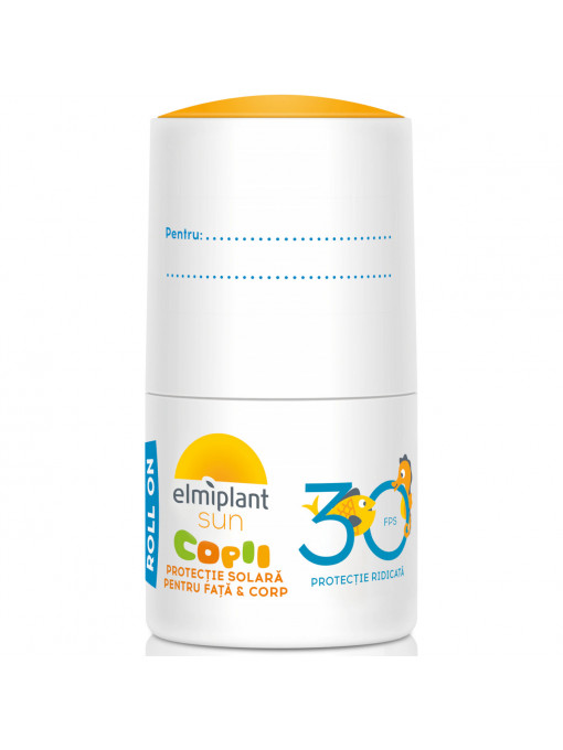 Protectie solara fata si corp, pentru copii, fps 30, elmiplant sun, roll on 70 ml 1 - 1001cosmetice.ro