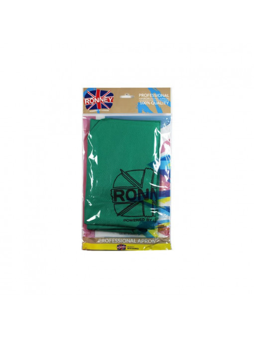 Par, ronney | Ronney professional apron waterproof sort profesional pentru salon verde | 1001cosmetice.ro