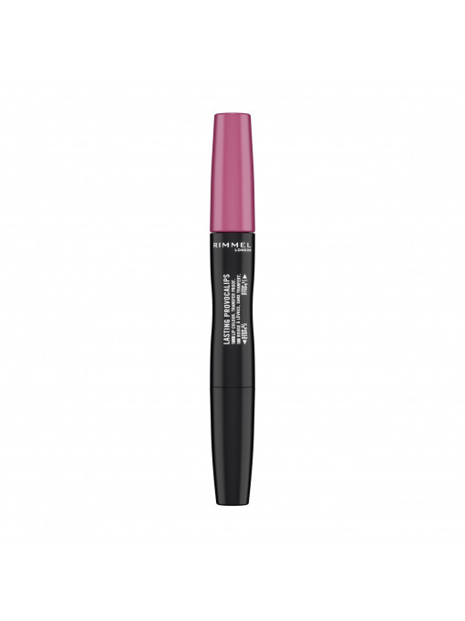 RUJ CU PERSISTENTA INDELUNGATA LASTING PROVOCALIPS DOUBLE ENDED RIMMEL LONDON PINKY PROMISE 410