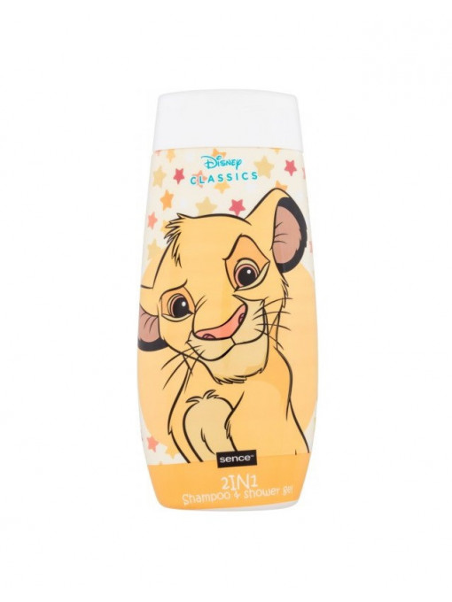Copii | Sampon + gel de dus pentru copii, simba regele leu disney, aroma de zmeura, sence, 300 ml | 1001cosmetice.ro