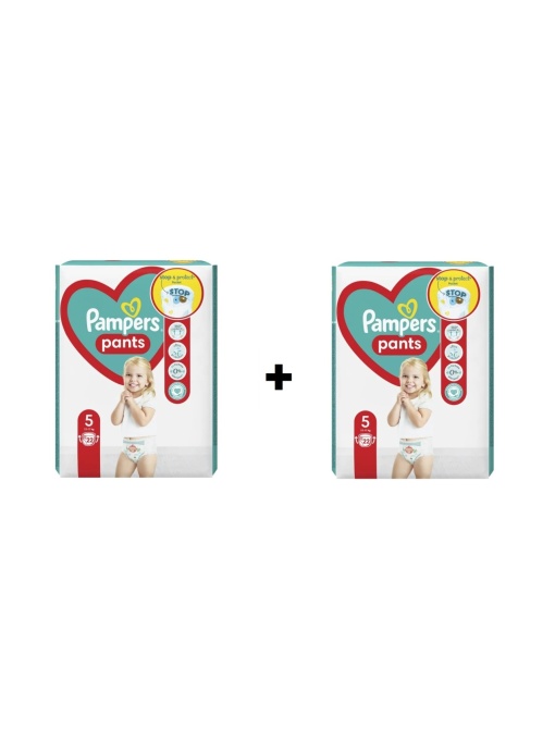 1+1 Scutece chilotei pentru copii, Baby Dry Pants Pampers, Nr.5, 12-17 Kg, pachet 22 bucati