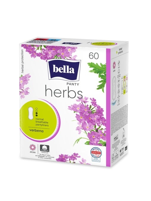 Promotii | Absorbante zilnice herbs normal cu extract de verbina, sensitive deo fresh, bella 60 bucati | 1001cosmetice.ro