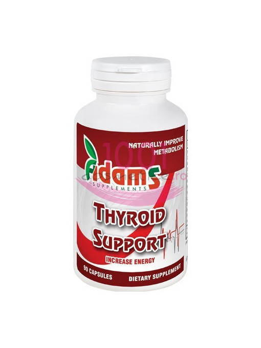 Adams thyroid support 90 capsule 1 - 1001cosmetice.ro