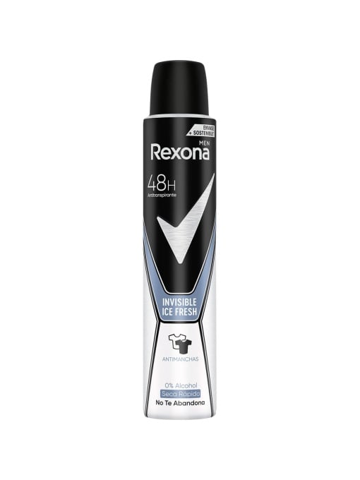 Promotii | Antiperspirant deodorant spray 48h invisible ice fresh, rexona men, 200 ml | 1001cosmetice.ro