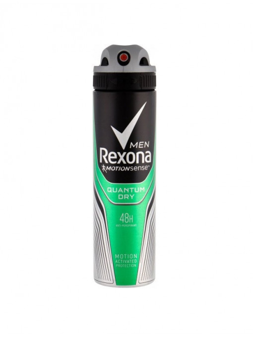 Parfumuri barbati, rexona | Antiperspirant deodorant spray motionsense, quantum dry, rexona men, 150 ml | 1001cosmetice.ro