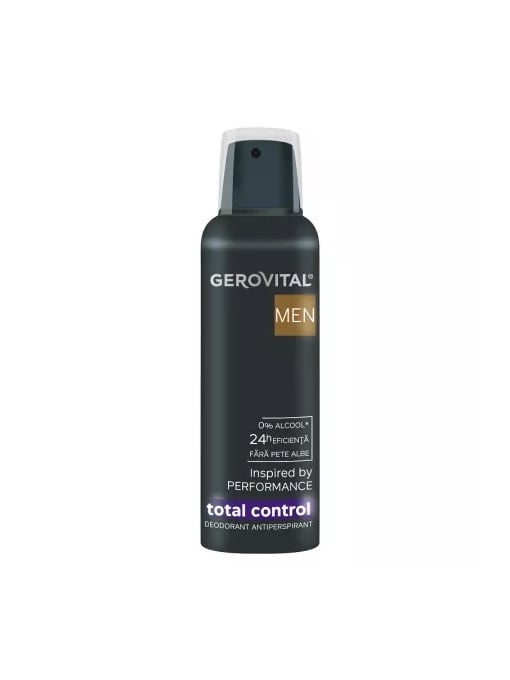 Promotii | Antiperspirant spray 0% alcool, fara pete albe, total control, gerovital men, 150 ml | 1001cosmetice.ro