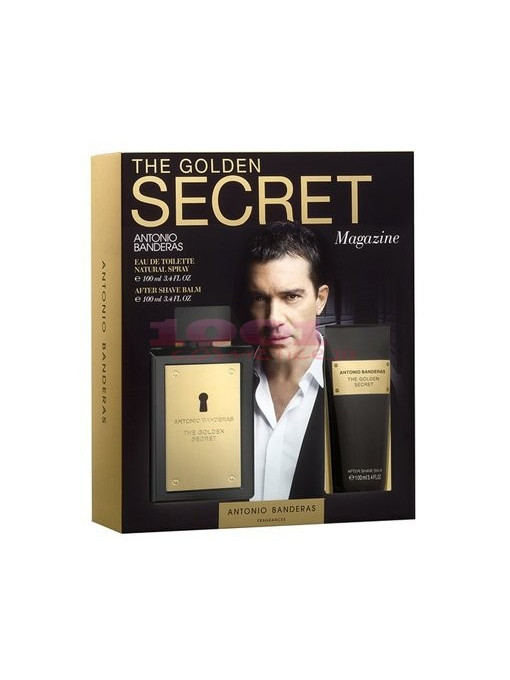 Antonio banderas the golden secret edt 100 ml + after shave balsam 75 ml set 1 - 1001cosmetice.ro