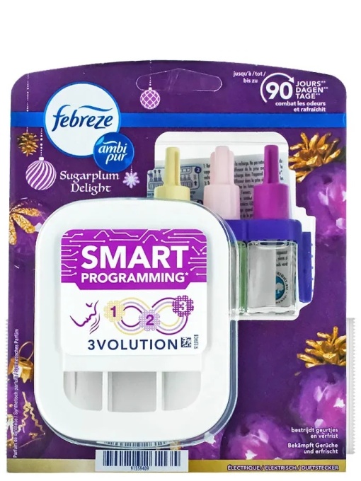 Curatenie, ambi pur | Aparat electric de camera 3volution+ set 3 rezerve sugarplum delight, ambi pur, 20 ml | 1001cosmetice.ro