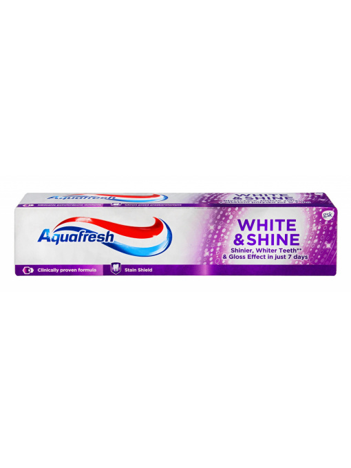 Igiena orala | Aquafresh white & shine pasta de dinti | 1001cosmetice.ro