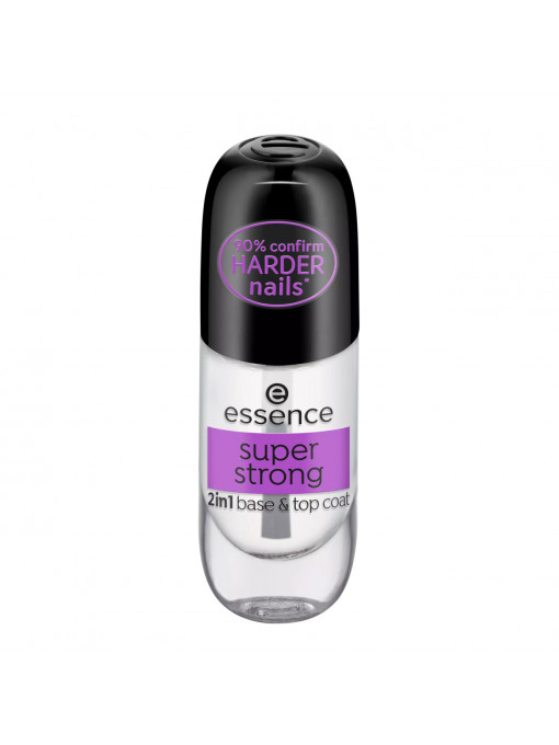 Unghii, essence | Base & top coat 2in1 super strong, essence, 8 ml | 1001cosmetice.ro