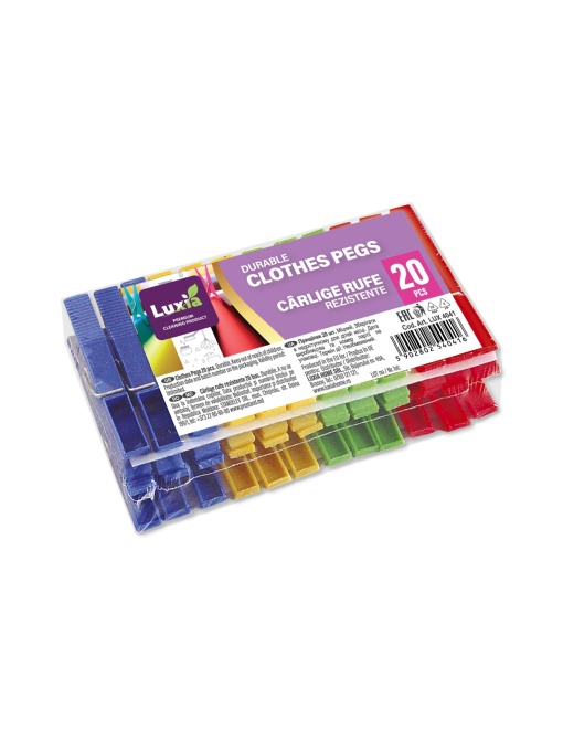 Luxia | Carlige rufe, material plastic rezistent, set 20 bucati, luxia 4041 | 1001cosmetice.ro