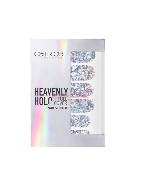 Catrice heavenly holo full cover nail sticker xoxo holo 01 1 - 1001cosmetice.ro
