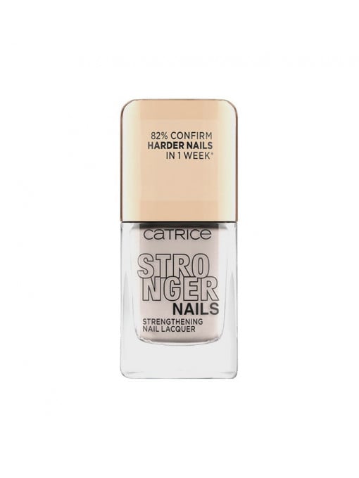 Catrice stronger nails strenghtening nail lacquer lac de unghii intaritor milky rebel 04 1 - 1001cosmetice.ro