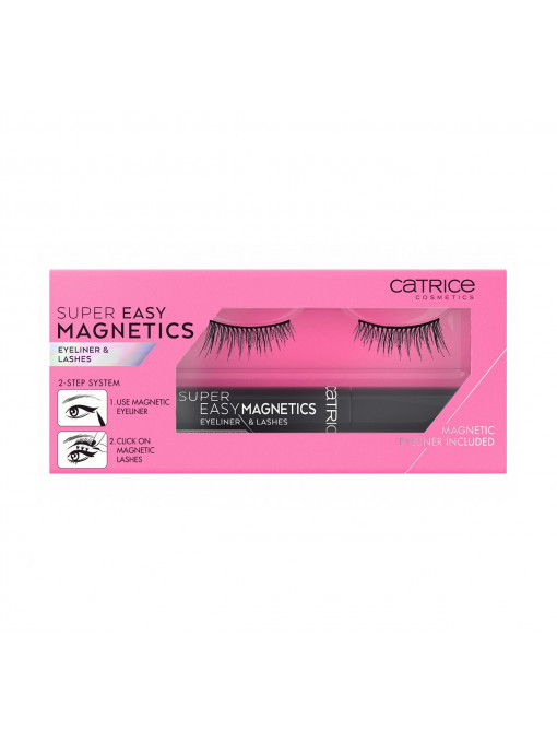 Gene false, catrice | Catrice super easy magnetics eyeliner & lashes gene false cu magnet xtreme attraction 020 | 1001cosmetice.ro