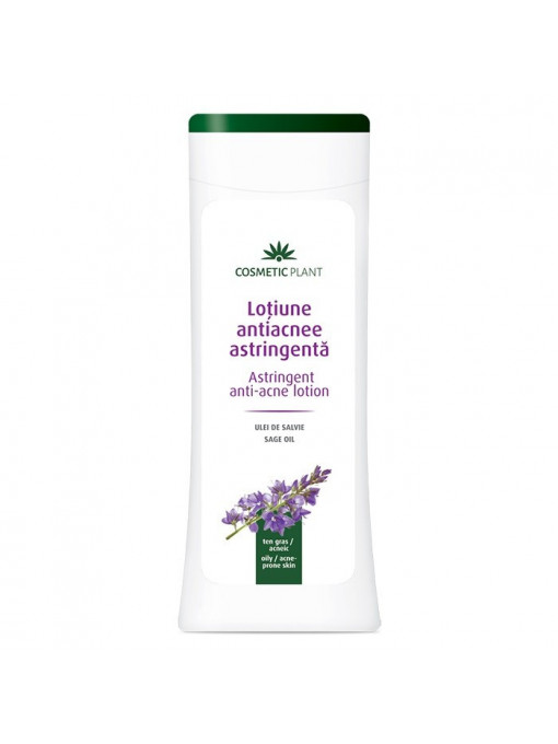 Ingrijirea tenului, cosmetic plant | Cosmetic plant lotiune antiacnee cu ulei de salvie | 1001cosmetice.ro