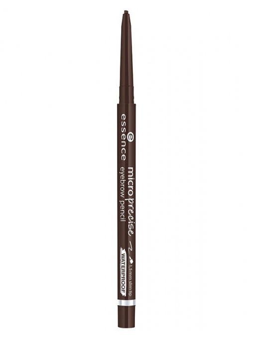 Creion retractabil pentru sprancene, Micro Precise Eyebrow Pencil Waterproof, Essence, Dark Brown 03