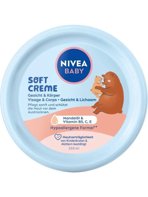 Ingrijire copii | Crema delicata pentru fata si corp baby, 200 ml, nivea | 1001cosmetice.ro
