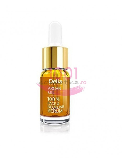 Creme fata, delia | Delia cosmetics professional ser tratament anti-irid cu argan oil pentru fata si decolteu | 1001cosmetice.ro