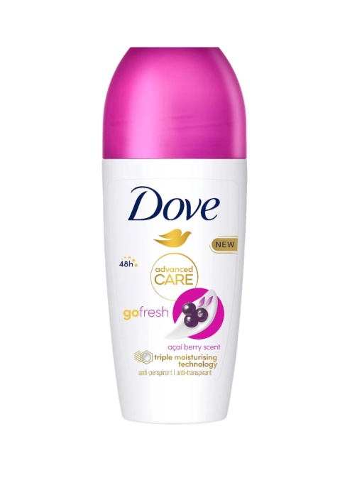 Promotii | Deodorant antiperspirant roll on, 72h, acai berry scent, dove care, 50 ml | 1001cosmetice.ro