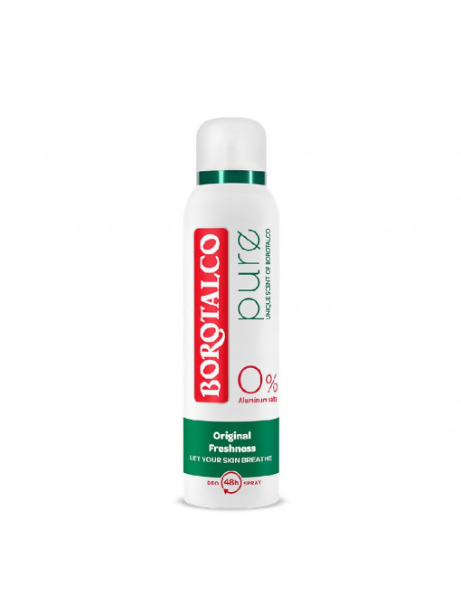 Deodorant antiperspirant spray cu miros borotalco, borotalco pure, 150 ml 1 - 1001cosmetice.ro