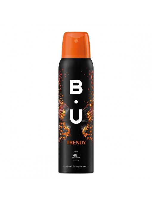 Spray &amp; stick dama | Deodorant body spray, b.u. trendy, 150 ml | 1001cosmetice.ro