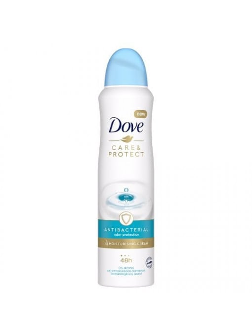 Spray &amp; stick dama, dove | Dove care & protect 48h antisperspirant spray antibacterial | 1001cosmetice.ro