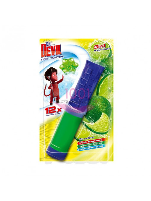 Tomil | Dr. devil lime twister 6+1 odorizant wc | 1001cosmetice.ro