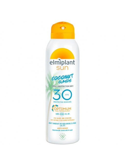 Produse plaja | Elmiplant sun coconut oasis spray protector dry spf 30 | 1001cosmetice.ro