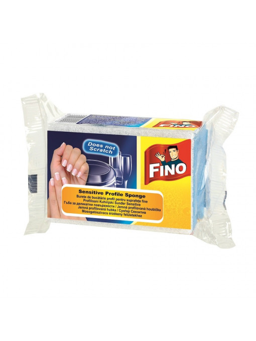 Fino | Fino sensitive profile sponge burete de bucatarie pentru protectia unghiilor si a suprafetelor fine | 1001cosmetice.ro